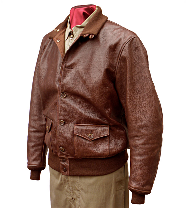 Good Wear Leather Type A-1 Jacket Front View