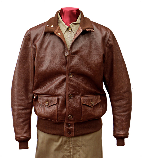 Good Wear Leather Type A-1 Jacket Front View