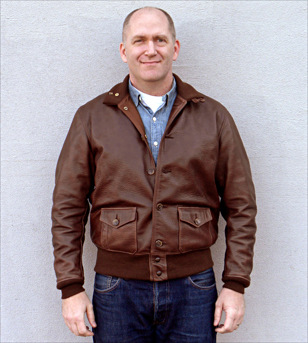 Good Wear Leather Type A-1 Jacket Front View