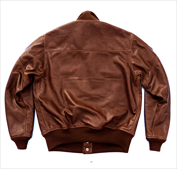 Good Wear Leather Type A-1 Jacket Reverse View Flat