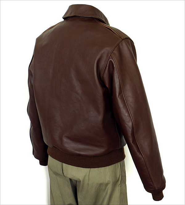 Good Wear Leather Werber Sportswear 42-1402-P Type A-2 Jacket Reverse View 