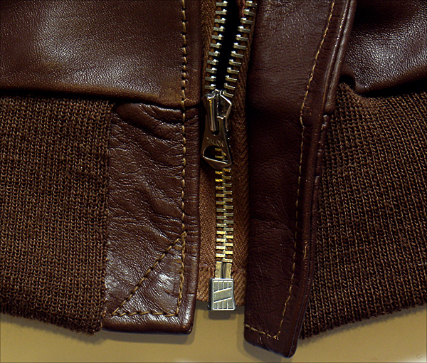 Good Wear Leather Werber Sportswear 42-1402-P Type A-2 Jacket Zipper
