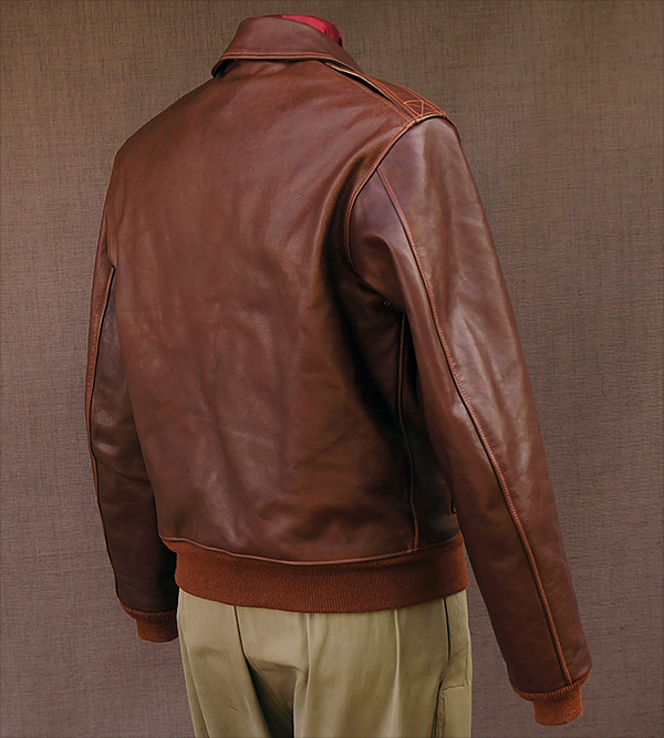 Good Wear Leather 1939 Werber Type A-2 Jacket Reverse View 