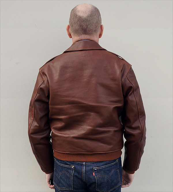 Good Wear Leather 1939 Werber Type A-2 Jacket Reverse View 