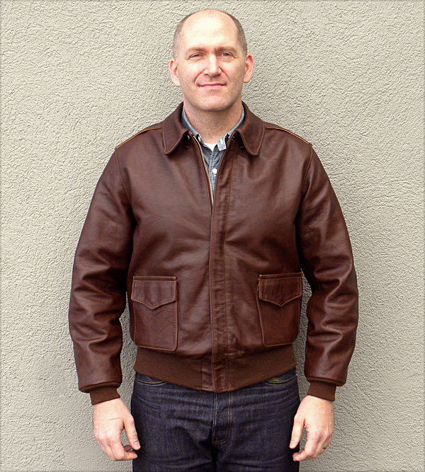 Good Wear Leather 27753 Type A-2 Jacket Front View