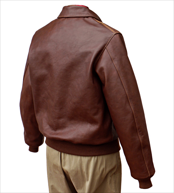 Good Wear Leather 27753 Type A-2 Jacket Reverse View 