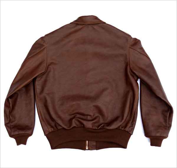 Good Wear Leather 27753 Type A-2 Jacket Reverse View Flat