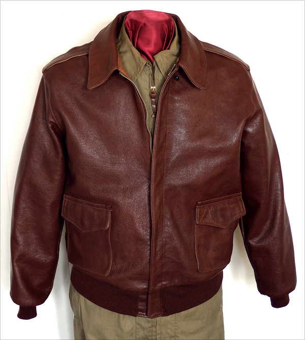 Good Wear Leather 27753 Type A-2 Jacket Front View 