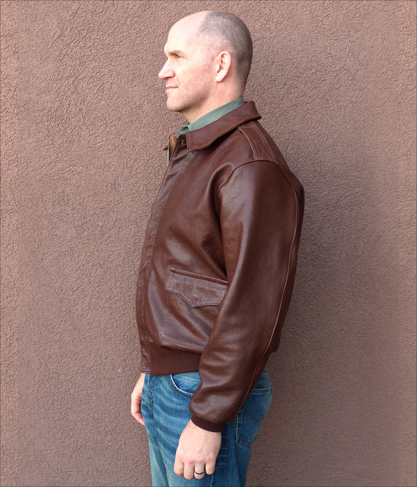 Good Wear Leather 27753 Type A-2 Jacket Side View