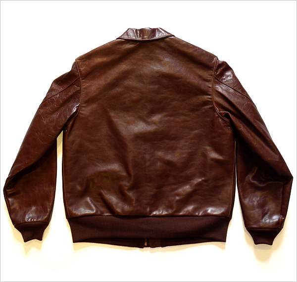 Good Wear Leather 27753 Type A-2 Jacket Reverse View Flat