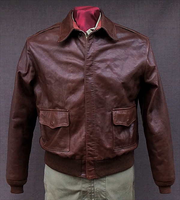 Good Wear Leather Aero W535-ac-16160 Type A-2 Jacket Front View 