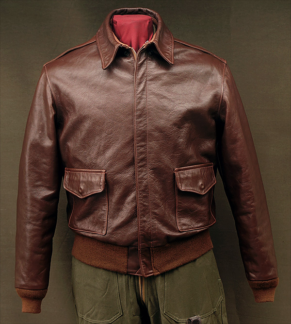 Good Wear Leather Aero W535-ac-16160 Type A-2 Jacket Front View