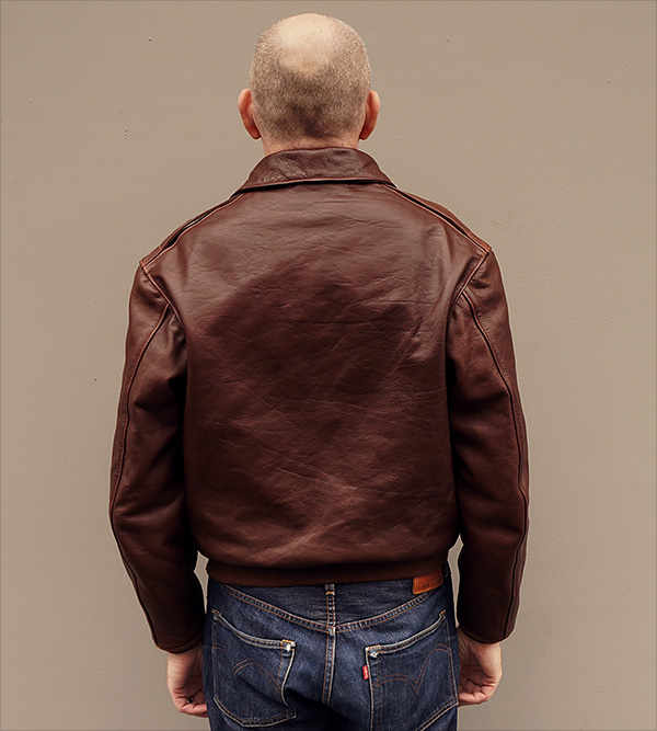 Good Wear Leather Aero W535-ac-16160 Type A-2 Jacket Reverse View