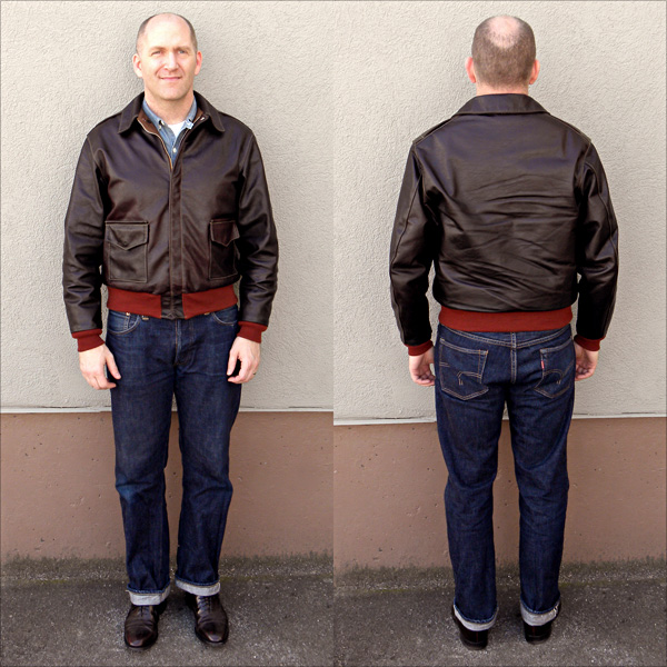 Good Wear Leather 42-18775-P Type A-2 Jacket Full View 