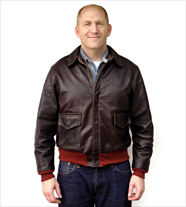 Good Wear Leather 42-18775-P Type A-2 Jacket Front View 