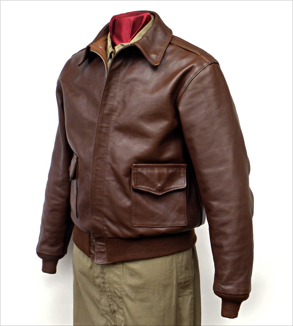 Good Wear Leather 42-18775-P Type A-2 Jacket Front View 