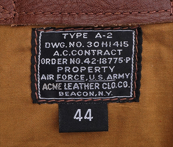 Good Wear Aero Leather 42-18775-P Type A-2 Flight Jacket Horsehide