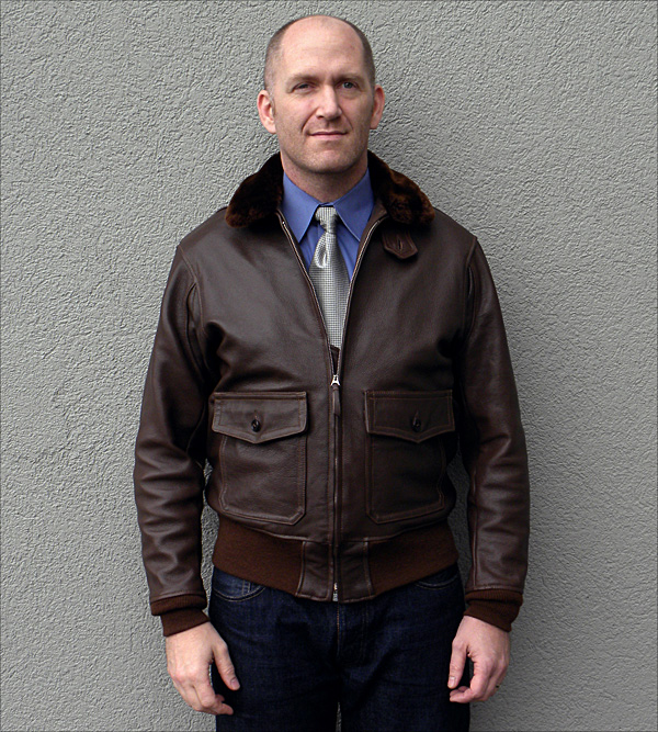 Good Wear Leather Bogen & Tenenbaum AN-6552 Jacket Front View