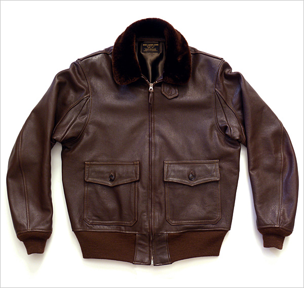 Good Wear Leather Bogen & Tenenbaum AN-6552 Jacket Front View Flat