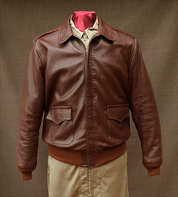 Good Wear Leather's Bronco MFG. Co. Type A-2 Front View