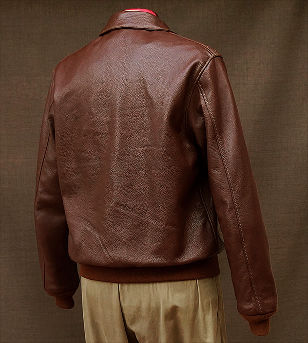 Good Wear Leather's Bronco MFG. Co. Type A-2 Reverse View
