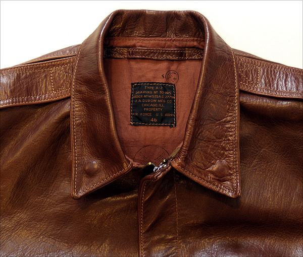 Good Wear Leather's J.A. Dubow Type A-2 Jacket Collar