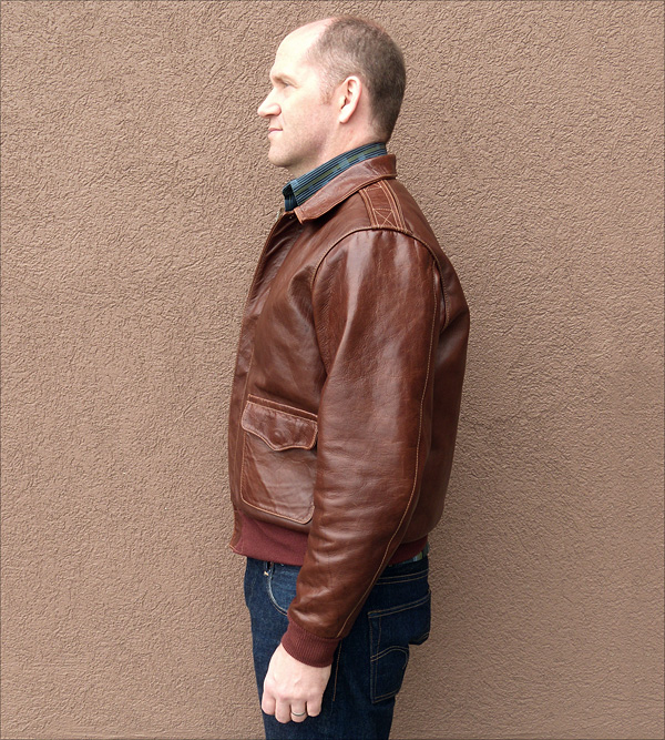 Good Wear Leather's J.A. Dubow Type A-2 Jacket Reverse View