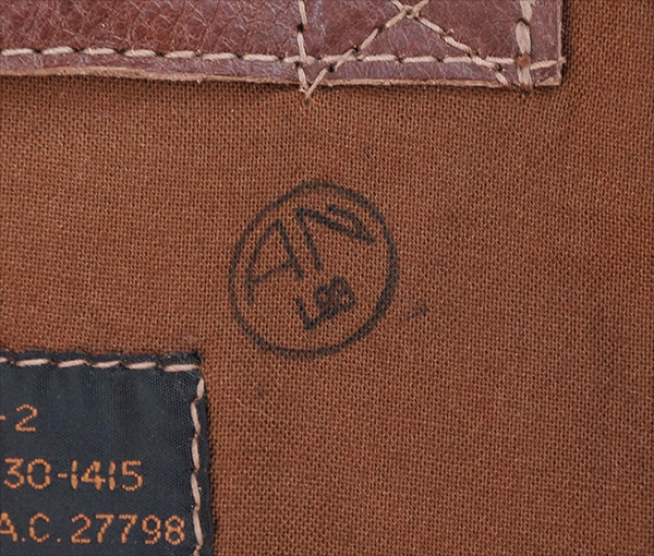 Good Wear Leather's J.A. Dubow Type A-2 Flight Jacket AN Stamp