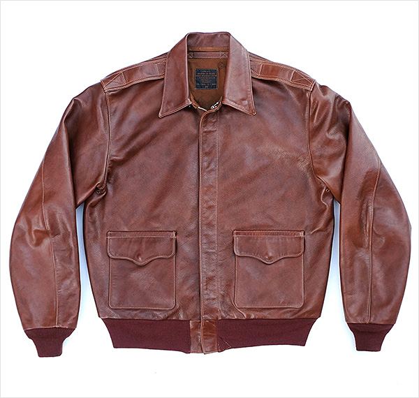 Good Wear Leather's J.A. Dubow Type A-2 Flight Jacket Front View