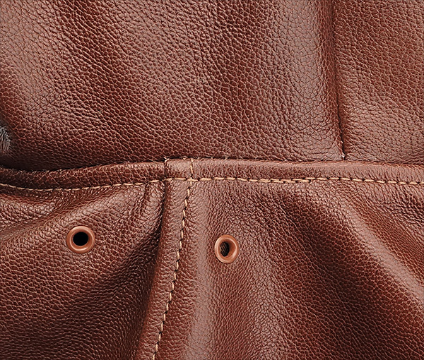Good Wear Leather I. Chapman & Sons Type A-2 Jacket Seams