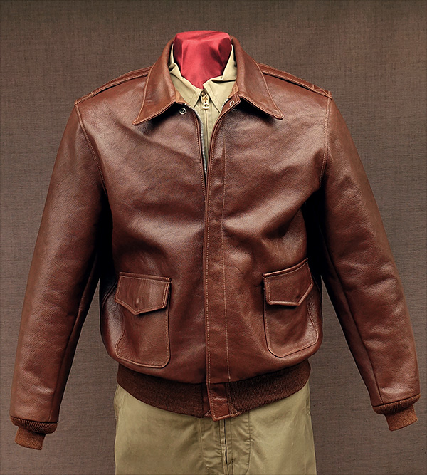 Good Wear Leather I. Chapman & Sons Type A-2 Jacket Front View 