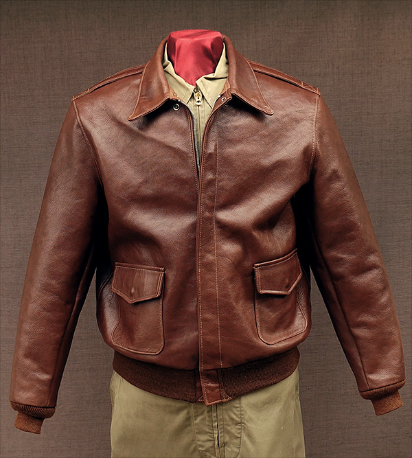 Good Wear Leather I. Chapman & Sons Type A-2 Jacket Front View 