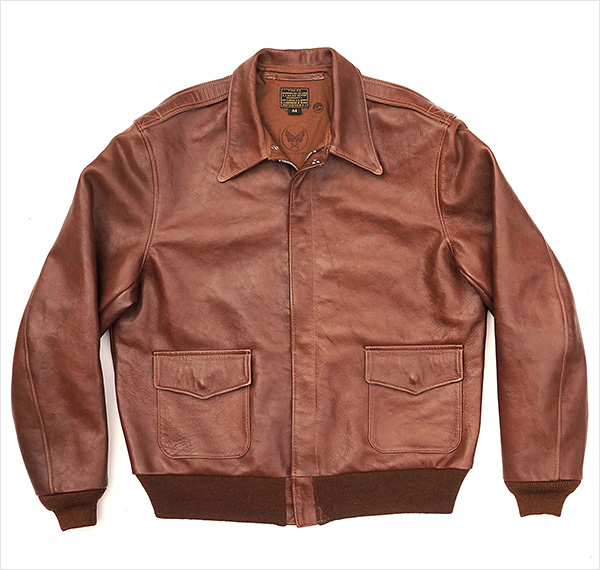 Good Wear Leather I. Chapman & Sons Type A-2 Jacket Flat View