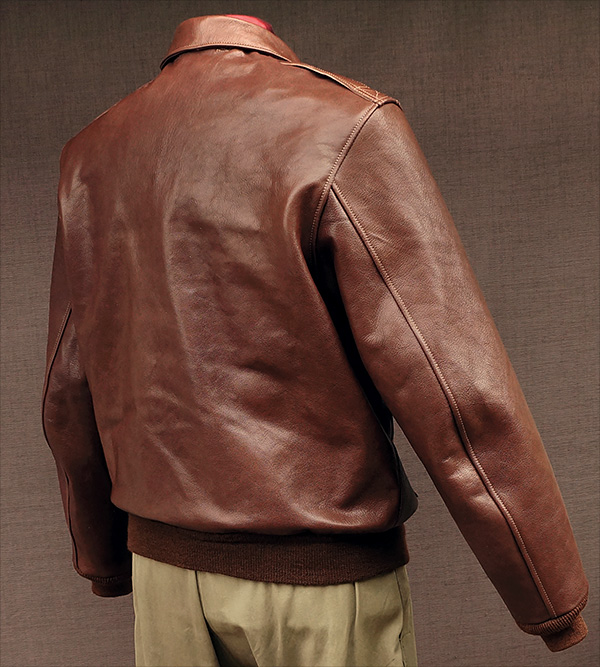 Good Wear Leather I. Chapman & Sons Type A-2 Jacket Reverse View 