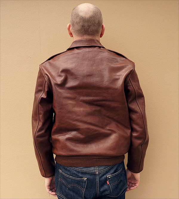 Good Wear Leather I. Chapman & Sons Type A-2 Jacket Reverse View 