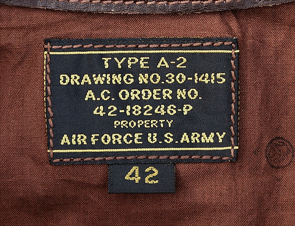 Good Wear S.H. Knopf 42-18246-P Type A-2 Horsehide Flight Jacket