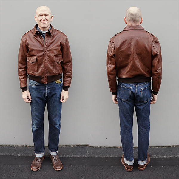 Good Wear Leather Type A-2 1937 Aero Clothing & Tanning Co. U.S. Army Air Corps Horsehide Goatskin Flight Jacket