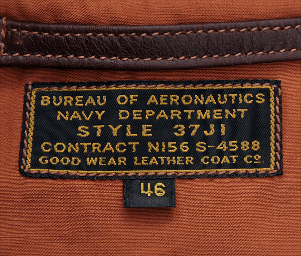 Good Wear U.S. Navy 37J1 Sheepskin Leather Flight Jacket