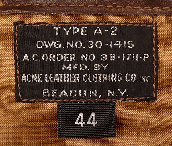 Good Wear 1938 Aero Type A-2 Jacket Horsehide