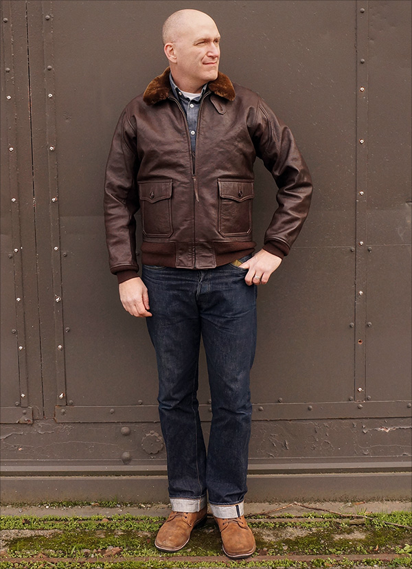 Good Wear Star Sportswear G-1 55J14 Flight Jacket Goatskin