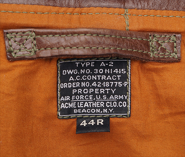 Good Wear Acme 42-18775-P A-2 Flight Jacket