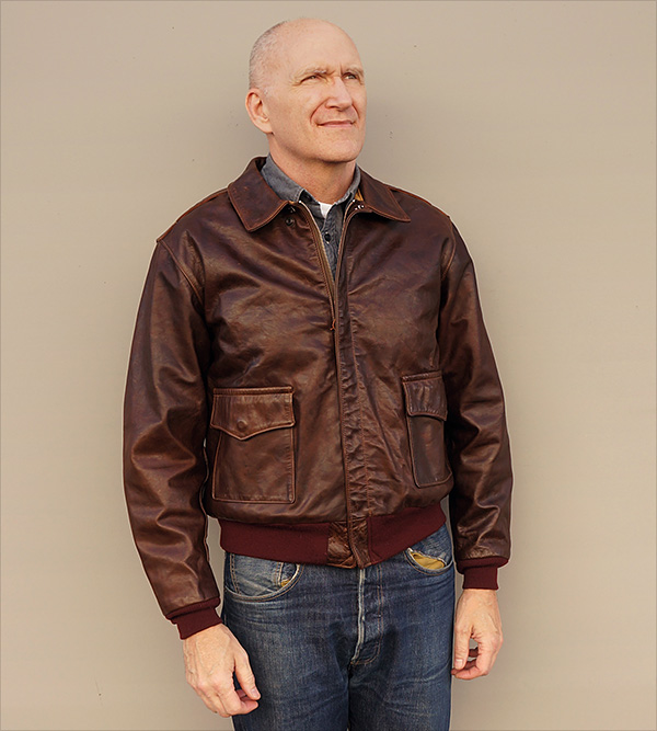 Good Wear Acme Leather Clothing Co. Type A-2 Horsehide Horween Flight Jacket