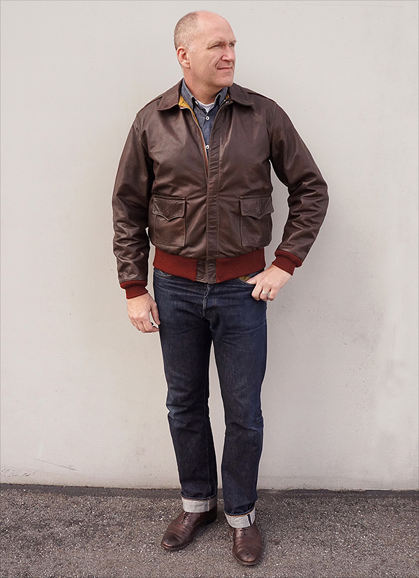 Good Wear Acme Leather Clothing Co. Type A-2 Horsehide Flight Jacket
