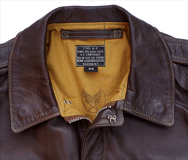 Good Wear Acme Leather Clothing Co. Type A-2 Horsehide Flight Jacket