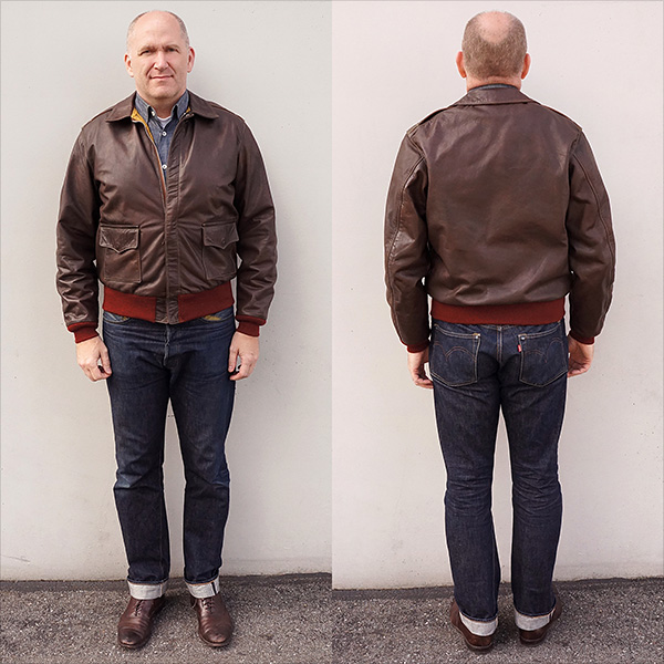 Good Wear Acme Leather Clothing Co. Type A-2 Horsehide Flight Jacket