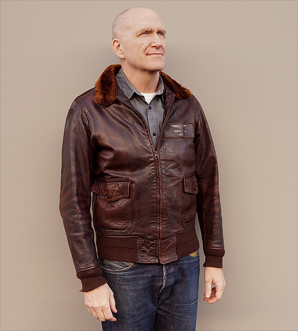 American Sportswear AN-6552 U.S. Navy Goatskin Flight Jacket