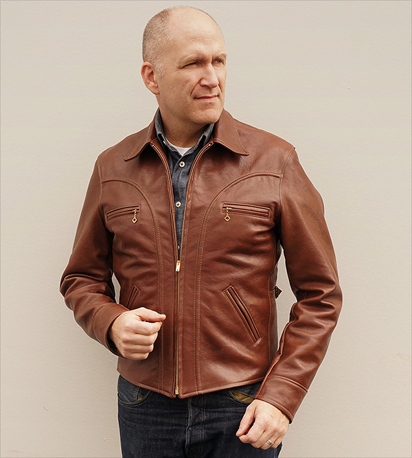 Good Wear Arcadia Goatskin Half Belt Jacket