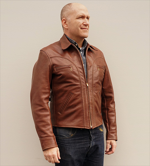 Good Wear Arcadia Goatskin Half Belt Jacket