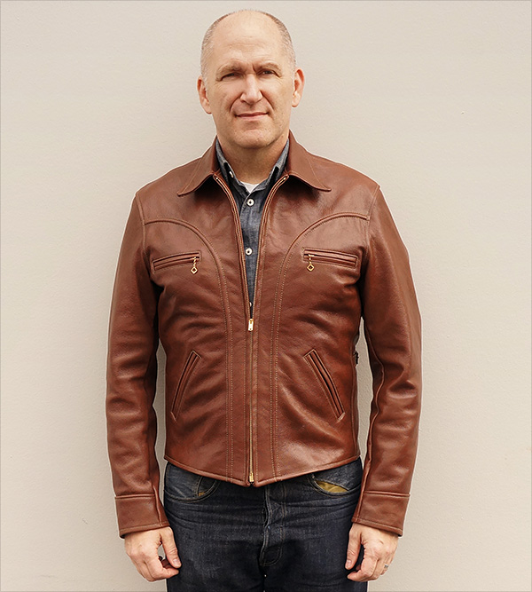 Good Wear Arcadia Goatskin Half Belt Jacket