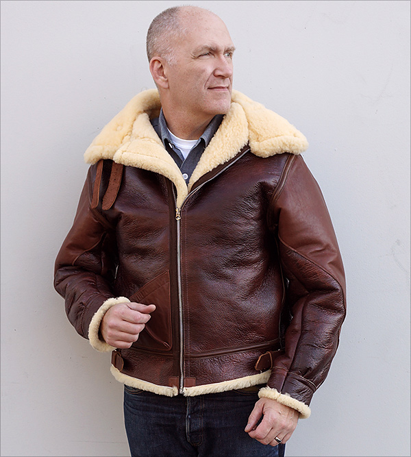 Good Wear Acme B-3 Flight Jacket in Redskin Shearling